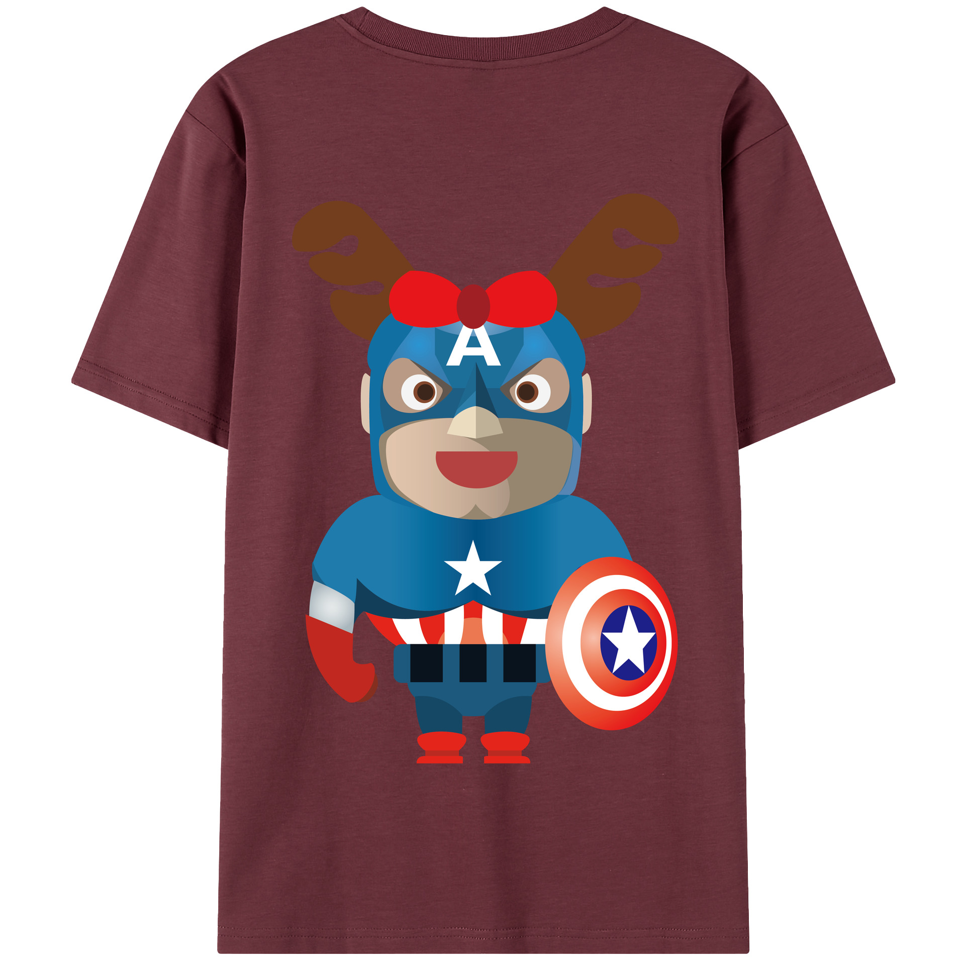 （画像用） アベンジャーズ The Avengers 綿100％半袖Tシャツ（背面プリント）